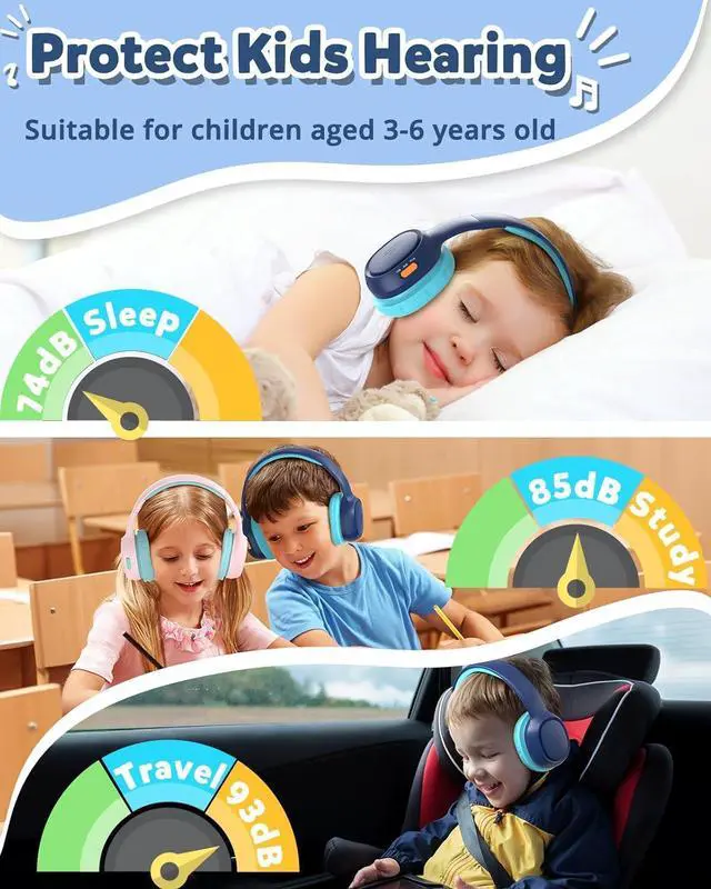 Alt view image 10 of 14 - Tronsmart KH02 Kids Bluetooth Headphones & Mirtune S100 Portable Bluetooth Speaker