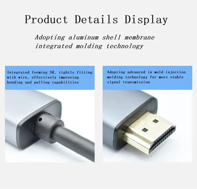 Alt view image 12 of 14 - HDMI to DisplayPort Adapter 4K@60Hz High Speed HDMI Male to DP Female Converter Cable Compatible for PC Graphics Card Laptop Mini NS PS5/4 Xbox One/360