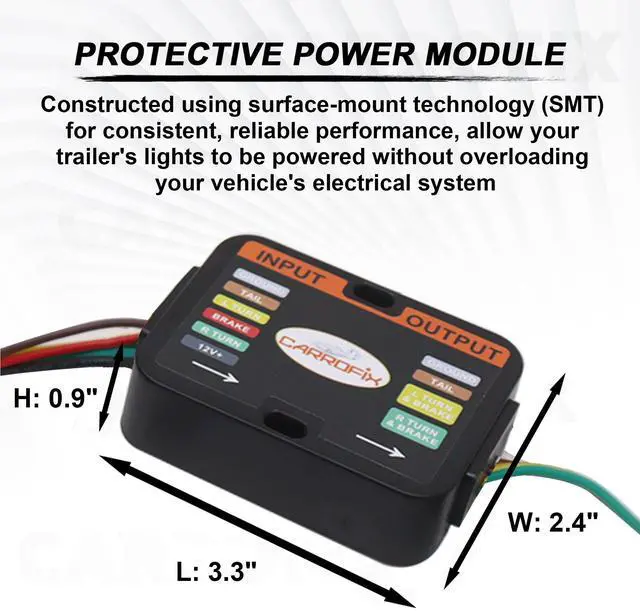 Alt view image 13 of 14 - CARROFIX Custom-Fit Vehicle Wiring Kit with 4 Way Flat Trailer Connector for 2018-2023 Honda Odyssey - Simple Plug-in Odyssey Hitch Wiring Harness