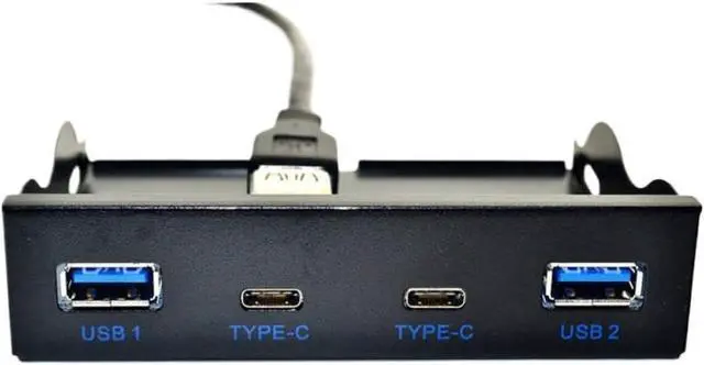 Alt view image 7 of 12 - 35 Inch Floppy Drive Front Panel with 2 Port USB 30 and 2 Port USB 31 Type C 20 Pin Connector USB Hub Compatible with Desktop PC Computer Cases Part Number 8K1927225B