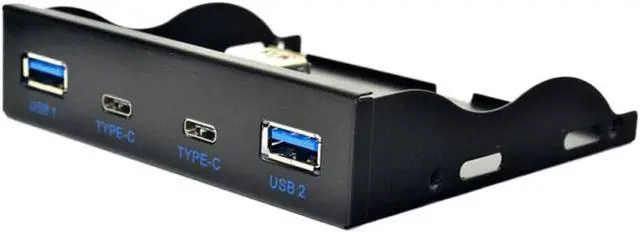 Alt view image 8 of 12 - 35 Inch Floppy Drive Front Panel with 2 Port USB 30 and 2 Port USB 31 Type C 20 Pin Connector USB Hub Compatible with Desktop PC Computer Cases Part Number 8K1927225B