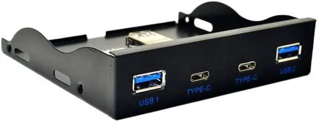 Alt view image 9 of 12 - 35 Inch Floppy Drive Front Panel with 2 Port USB 30 and 2 Port USB 31 Type C 20 Pin Connector USB Hub Compatible with Desktop PC Computer Cases Part Number 8K1927225B