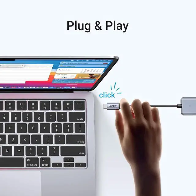 Alt view image 12 of 14 - UGREEN USB C to USB A Hub with 4 USB 3.0 for Laptop, MacBook Pro/Air, Mac mini M4, iMac, iPad Pro, Chromebook, Dell XPS, Galaxy S23, and More, 0.5FT
