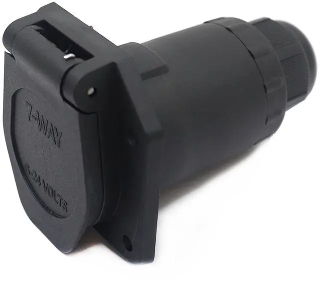 Alt view image 8 of 14 - CARROFIX RV Blade 7-Way Replacement Trailer Socket - Vehicle End 7-Pin Trailer Light Connector Adapter