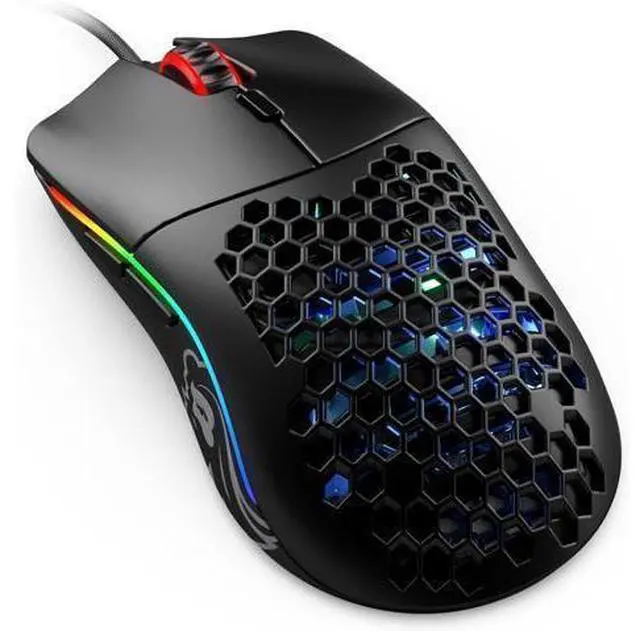 Alt view image 7 of 12 - Glorious Gaming Mouse - Model O Minus 58 g Superlight Honeycomb Mouse, Mouse with Lights -Matte Black Mouse, USB Gaming Mouse