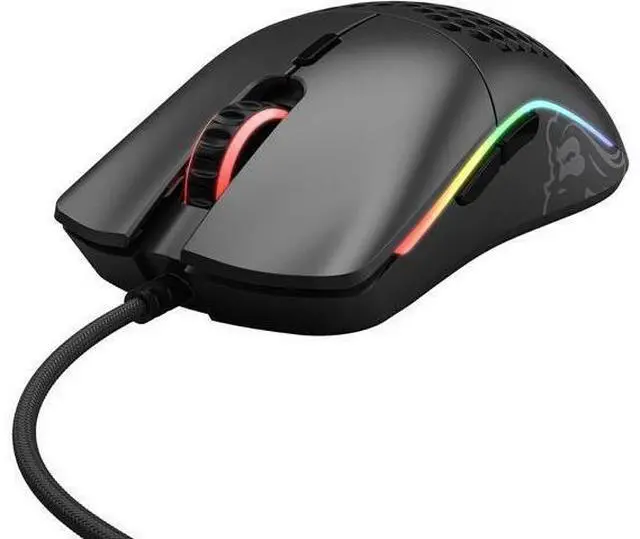 Alt view image 9 of 12 - Glorious Gaming Mouse - Model O Minus 58 g Superlight Honeycomb Mouse, Mouse with Lights -Matte Black Mouse, USB Gaming Mouse