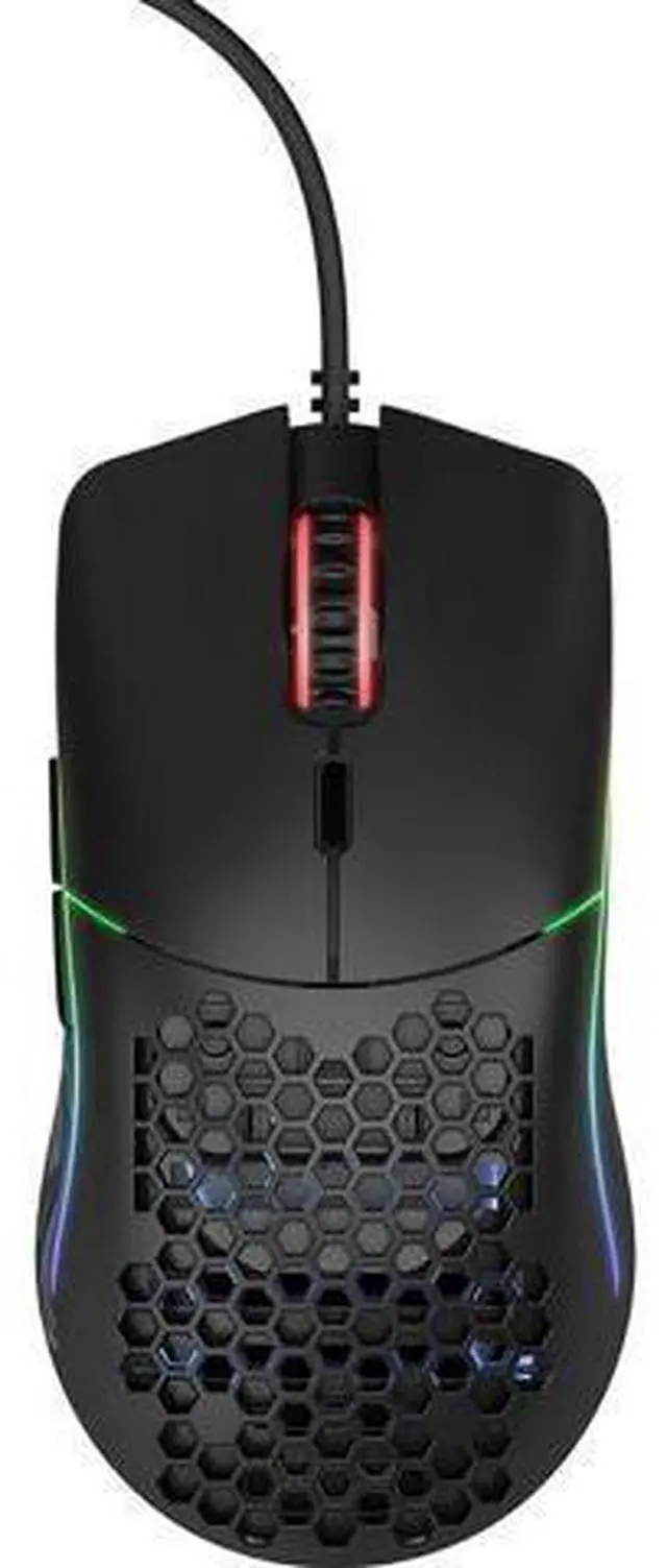 Alt view image 8 of 12 - Glorious Gaming Mouse - Model O Minus 58 g Superlight Honeycomb Mouse, Mouse with Lights -Matte Black Mouse, USB Gaming Mouse