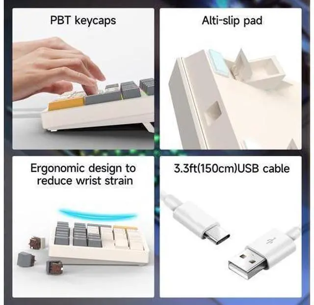 Alt view image 9 of 10 - SIKAI CASE 34 Key Mechanical Numpad, Wired Hot Swappable Programmable Number Pad Keyboard USB C 34 Key Numpad for Laptop Edit/PS/Gaming/Data Entry, VIA Support Number Pad for Win, Macbook, PC(RGB)