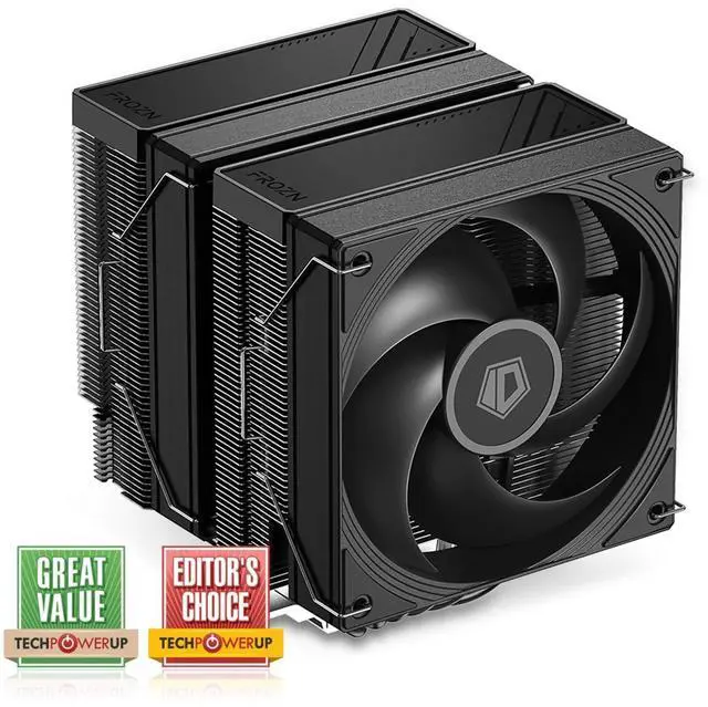 Alt view image 6 of 10 - ID-COOLING FROZN A620 PRO SE - Blackout Dual-Tower Air CPU Cooler, 6×6mm Heatpipes, Dual 120x120x25mm Quiet Fans, Intel LGA1700/1851/1200/115X; AMD AM4/AM5 (157mm in Height)