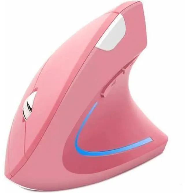 Alt view image 8 of 14 - Vertical Mouse, Ergonomic Vertical Mouse, 2.4G High Precision Optical Mice 800/1200/1600DPI for PC Laptop Desktop Mac (Wireless Pink)
