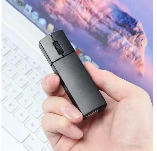Alt view image 10 of 10 - Samudgate Wireless Mouse, 2.4GHz Ergonomic Mouse Small Handheld Finger Mouse 1200DPI Rechargeable Computer Mouse with Mouse Box,Portable Mini Mouse for Laptop Computer