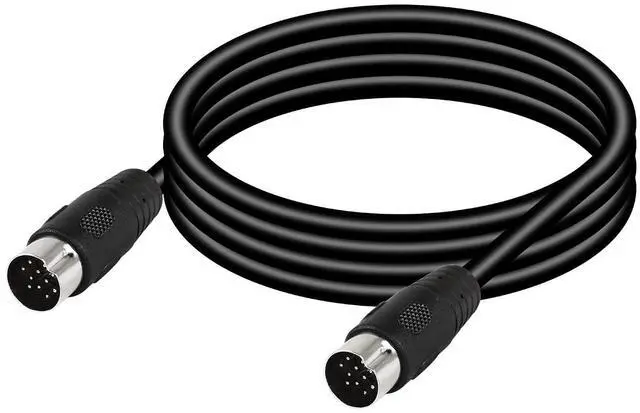 Alt view image 6 of 10 - DIN 13 PIN Male to Male Electrical Signal Control Cable, UL2919 OD9.0MM 13 PIN Extension Cable (M-M) (1.5m Black)