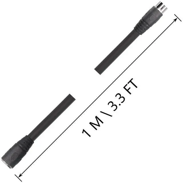 Alt view image 10 of 10 - DIN 13 PIN Male to Female Electrical Signal Control Cable, UL2919 OD9.0MM 13 PIN Extension Cable (M-F) (1m Black)