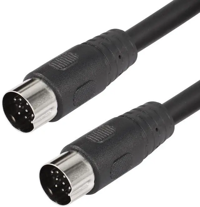 Alt view image 7 of 10 - DIN 13 PIN Male to Male Electrical Signal Control Cable, UL2919 OD9.0MM 13 PIN Extension Cable (M-M) (3m Black)