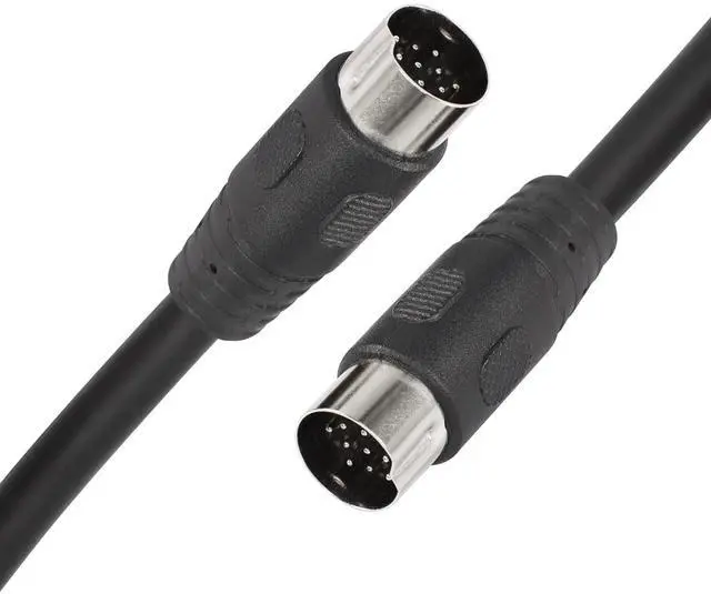 Alt view image 9 of 10 - DIN 13 PIN Male to Male Electrical Signal Control Cable, UL2919 OD9.0MM 13 PIN Extension Cable (M-M) (3m Black)