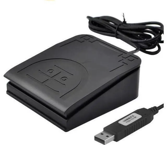 Alt view image 8 of 14 - USB Foot Pedal Mechanical Switch Control One Key Program Computer Keyboard Mouse String Game Macro MIDI Cotroller Action HID (Single Pedal)