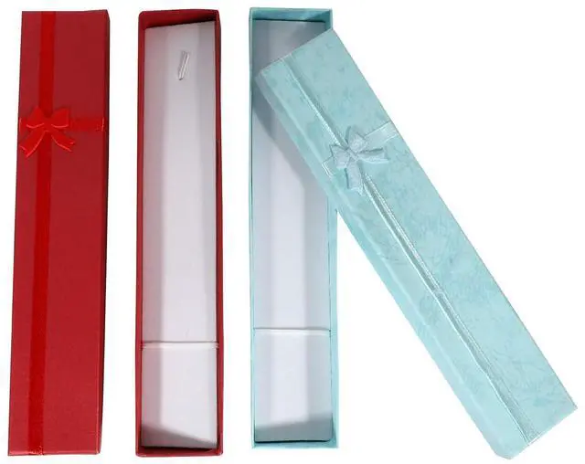 Alt view image 10 of 14 - 10 x Elegant Luxury Gift Boxes Long Rectangular for Jewelry Presentation Necklaces