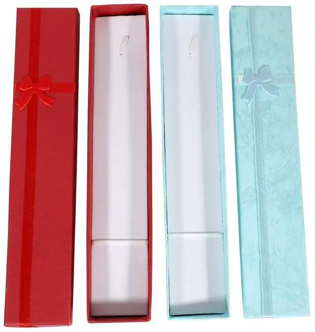 Alt view image 11 of 14 - 10 x Elegant Luxury Gift Boxes Long Rectangular for Jewelry Presentation Necklaces