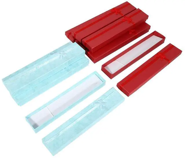 Alt view image 12 of 14 - 10 x Elegant Luxury Gift Boxes Long Rectangular for Jewelry Presentation Necklaces