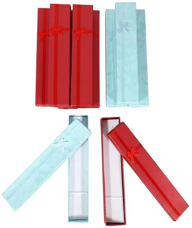 Alt view image 14 of 14 - 10 x Elegant Luxury Gift Boxes Long Rectangular for Jewelry Presentation Necklaces