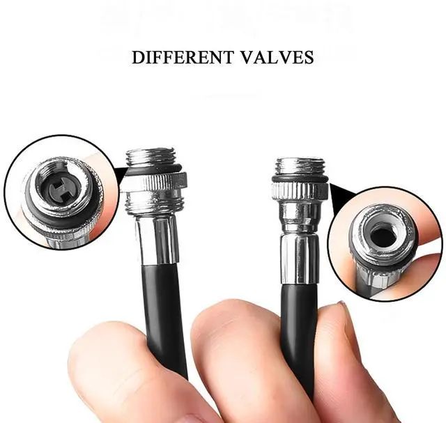 Alt view image 10 of 14 - Carrofix Mini Bike Pump Portable 100 PSI with Fixed Rack Is Suitable for Presta and Schrader Valves