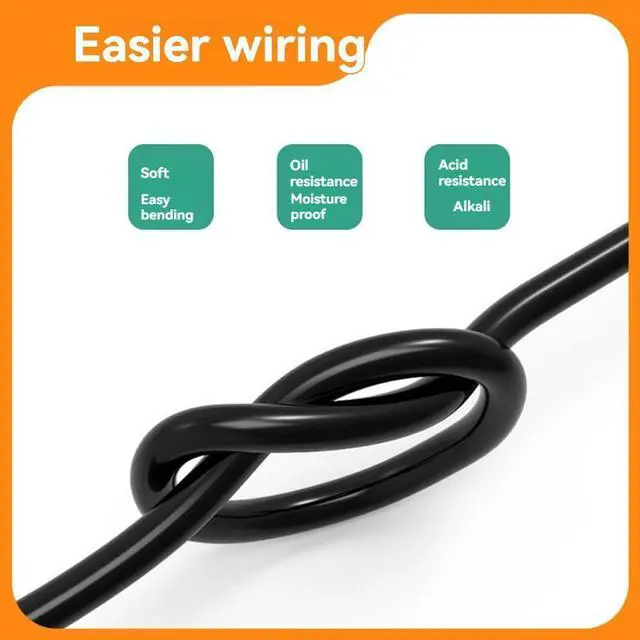 Alt view image 8 of 12 - Electric Bicycle Cable 1TO5 Waterproof Cable Leads Wires for KT Controller Motor Throttle Brake Display