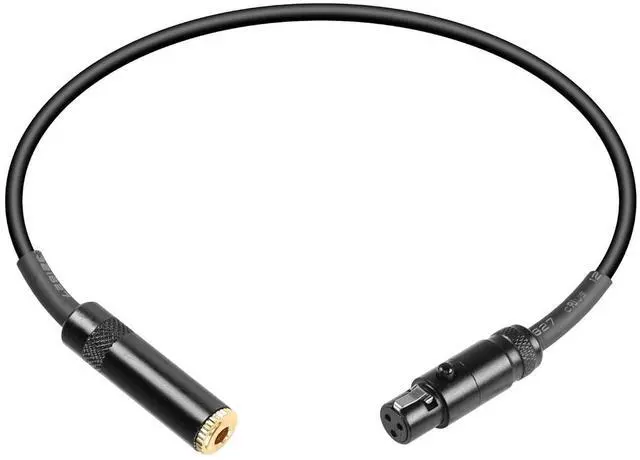 Alt view image 7 of 12 - Mini XLR to 1/8 TRS Audio Converter Adapter Cable - 1FT 3.5mm to Mini XLR 3 Pin Female for SLR Cameras, Video Cameras, Wireless Microphones