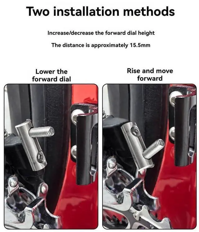 Alt view image 10 of 14 - Bicycle Chainring Road Bike Front Derailleur Extender for for AXS R7170 R8170 Force R8000 R7000 R9100