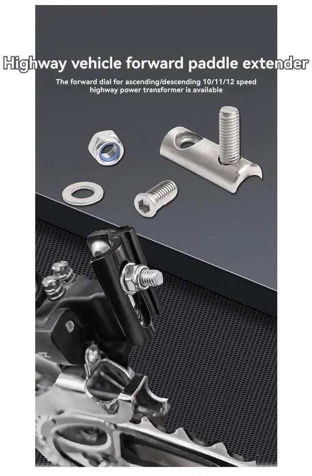 Alt view image 12 of 14 - Bicycle Chainring Road Bike Front Derailleur Extender for for AXS R7170 R8170 Force R8000 R7000 R9100