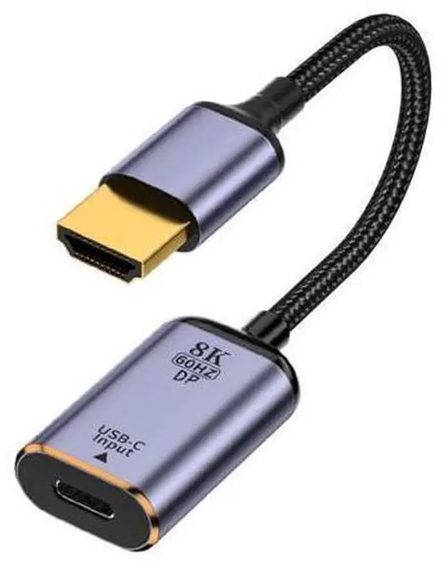 Alt view image 9 of 14 - Vszerda USB-C Type C Female Source to HDMI Sink HDTV Cable 8K@60hz 4K@120hz for Tablet & Phone & Laptop