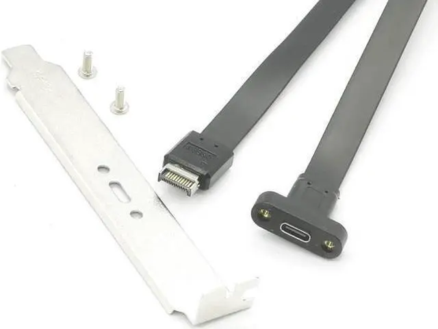 Alt view image 10 of 14 - Vszerda 20Gbps USB 3.2 Gen 2x2 USB-C Adapter Flat Cable, Internal USB 3.2 20-Pin Type-E