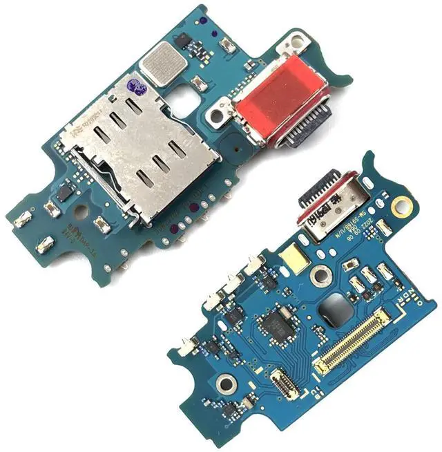 Alt view image 7 of 12 - USB Charger Charging Port Plug Mic Microphone PCD Board Flex Cable Connector Replacement Compatible with Samsung Galaxy S23 Plus S916U S916 S916U1