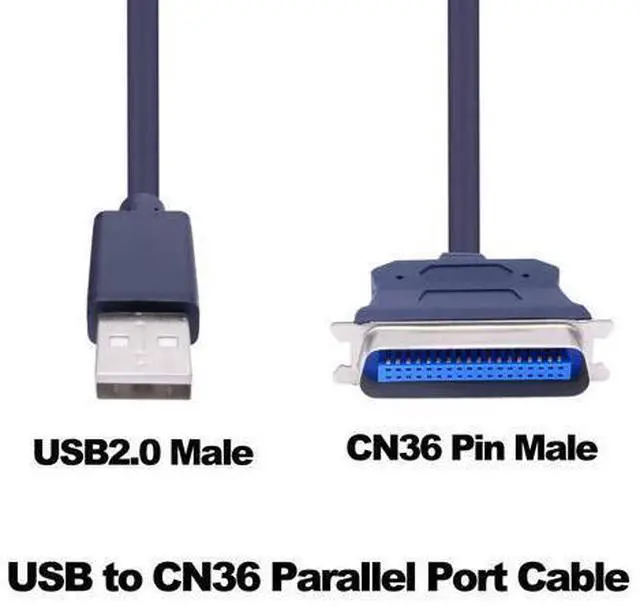 Alt view image 10 of 14 - Vszerda USB to CN36 Parallel Port Printer Cable USB 2.0 to Centronics 36 Pin Parallel IEEE 1284 Printer Adapter Cable Converter Cord-1.2M/3.9FT