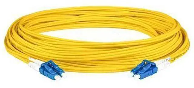 Alt view image 10 of 10 - SpeedyFiberTX 4-Pack 1 Foot LC to LC Fiber Patch Cable, Corning SMF-28 Singlemode 9/125um Ultra Optical Fiber, Duplex, Yellow Riser OFNR Cable Jacket