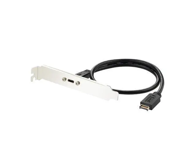 Alt view image 7 of 12 - Vszerda USB 3.1 Type C Front Panel Header Extendsion 50Cm Cable,Type E to USB C Connector with PCIe Full Height Bracket