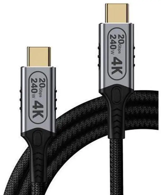 Alt view image 8 of 14 - Vszerda 10ft USB-C to USB-C Cable, 20Gbps Data Transfer, 4K@60Hz Video, 240W Fast Charge, Compatible with Laptops, Tablets, Smartphones, and Computers