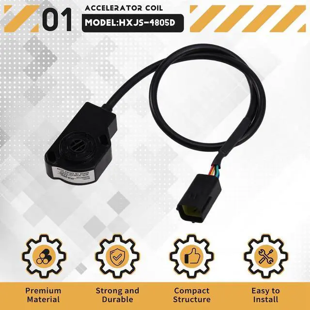 Alt view image 10 of 14 - HXJS-4805D Model Accelerator Coil and Control Box, Electric Pedal with 0-4.6V Output and 12-96V Input