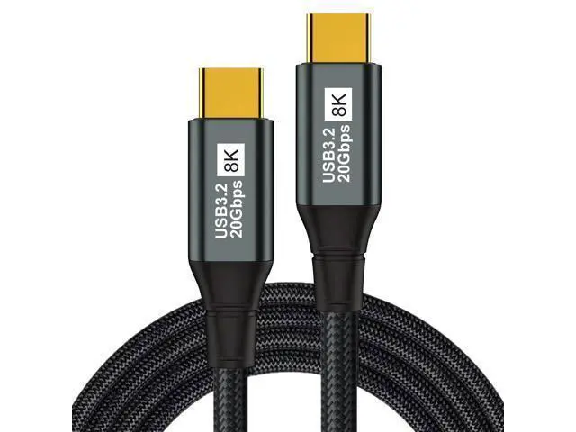 Alt view image 8 of 14 - USB C Monitor Cable 10FT-8K@60Hz USB-C Video Cable-100W PD Fast Charging-USB 3.2 Gen 2 20Gbps Type-C Data Transfer, USBC to USBC Video Cable for iPhone 15/16 Plus 17 Air Pro Max, MacBooks, iPad