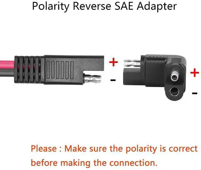 Alt view image 9 of 12 - Right Angle SAE Polarity Reverse Adapter, 90 Degree SAE to SAE Plug Quick Disconnect Connector for Solar Panel,RV,etc(4-Pack)