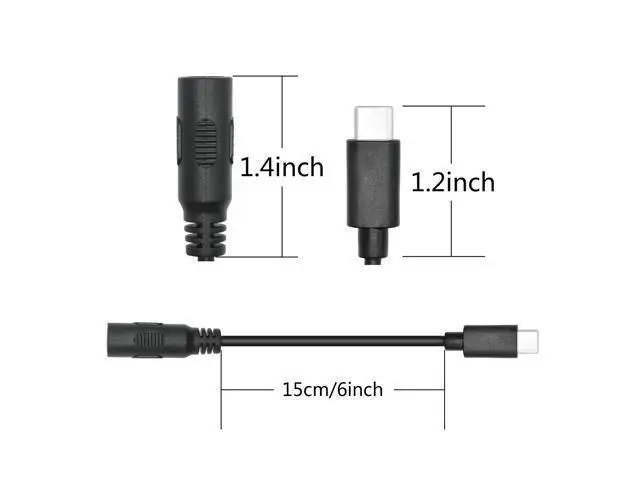 Alt view image 12 of 12 - 4Pcs Short DC 5.5mm x 2.1mm to USB C Power Cord 6inch, DC 5521 Female to USB Type C Male Plug 5V 3A Power Charging Cable Extension Cord, for Small Fan, Bedside Lamp Etc Other USB Type C Equipment