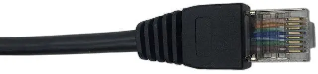 Alt view image 11 of 14 - RJ45 Male to Female LAN Ethernet Network Cat 5e Panel Mount Cable (Black)(2m)