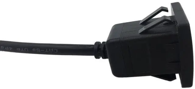 Alt view image 13 of 14 - RJ45 Male to Female LAN Ethernet Network Cat 5e Panel Mount Cable (Black)(2m)