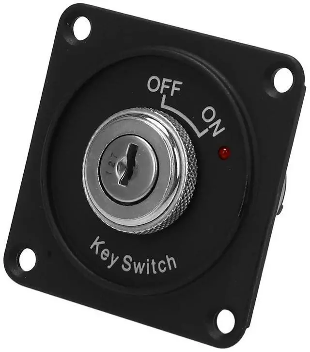 Alt view image 11 of 14 - Universal 12V Car Boat Motorcycle Ignition Key Ignition Switch Panel 2Position with 2 Keys