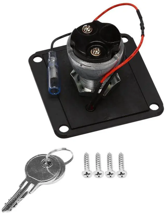 Alt view image 13 of 14 - Universal 12V Car Boat Motorcycle Ignition Key Ignition Switch Panel 2Position with 2 Keys