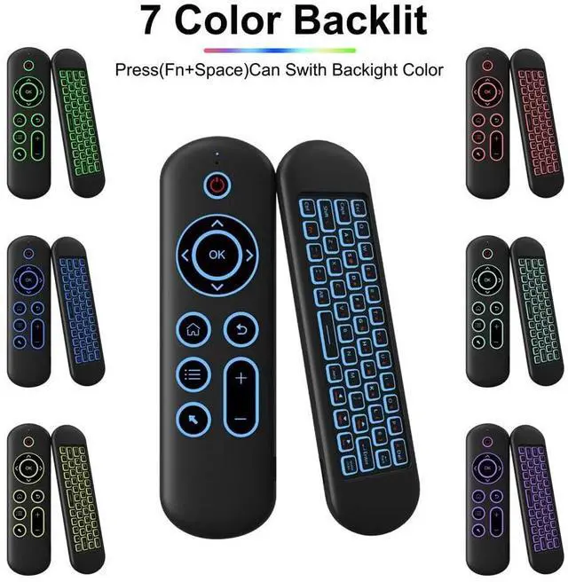 Alt view image 10 of 14 - M5 IR 2.4G Air Mouse Remote Touchpad for Android TV Box PC Mini Wireless Keyboard Flying Mouse(with Color Backlit) Easy to Use
