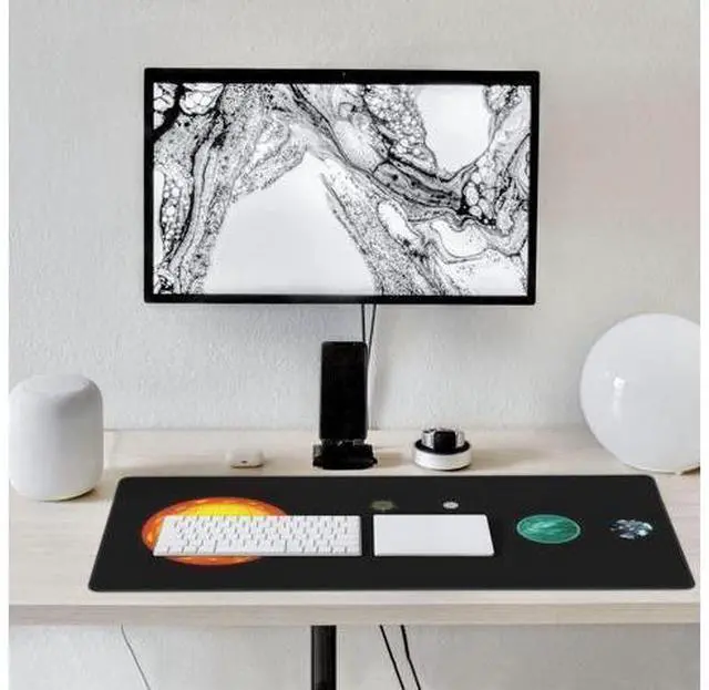 Alt view image 10 of 10 - Outer Wilds XXL Gaming Mouse Pad - 35.4"x15.7" Extra-Large Desk Mat with Non-Slip Base for Full Keyboard and Mouse, Home Office Setup