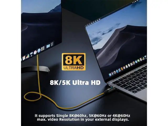 Alt view image 10 of 14 - Vszerda USB-C to USB C 100W 20Gbps Power & Data Cable with Smart LED Display 8K Type-C Male to Male for Laptop Disk Phone 200cm