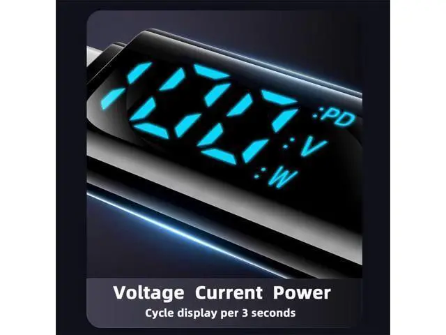 Alt view image 14 of 14 - Vszerda USB-C to USB C 100W 20Gbps Power & Data Cable with Smart LED Display 8K Type-C Male to Male for Laptop Disk Phone 200cm