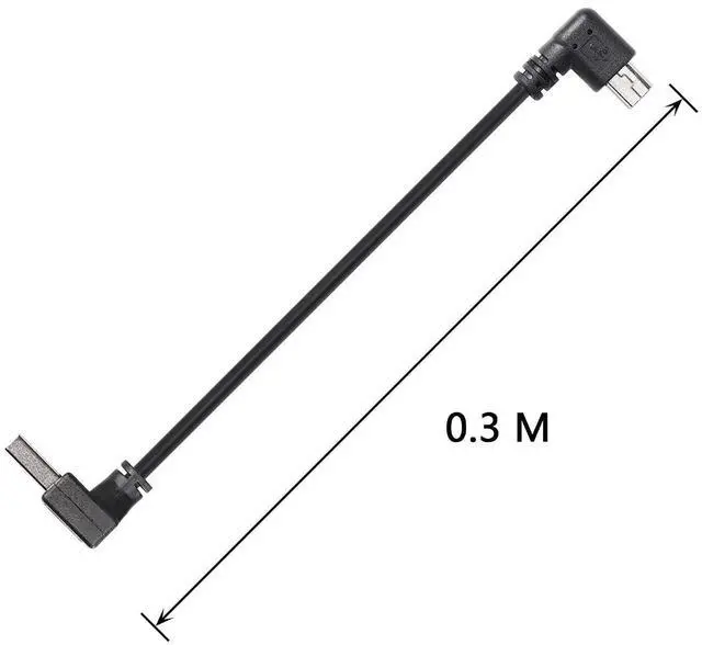 Alt view image 13 of 14 - 90 Degree Mini USB Short Cable, 1ft Up Angle USB 2.0 Type A to Left & Right Angle Mini B 5 Pin Charging Cable for Ti-84 Plus, GoPro, MP3 Player, Digital Camera, GPS Receiver, Dash Cam(RL)