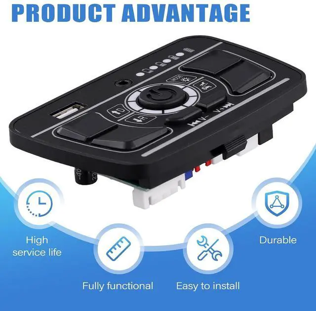 Alt view image 11 of 14 - Power Supply Central Control Multifunctional Central Control Panel Children'S Electric Car Part Style 2